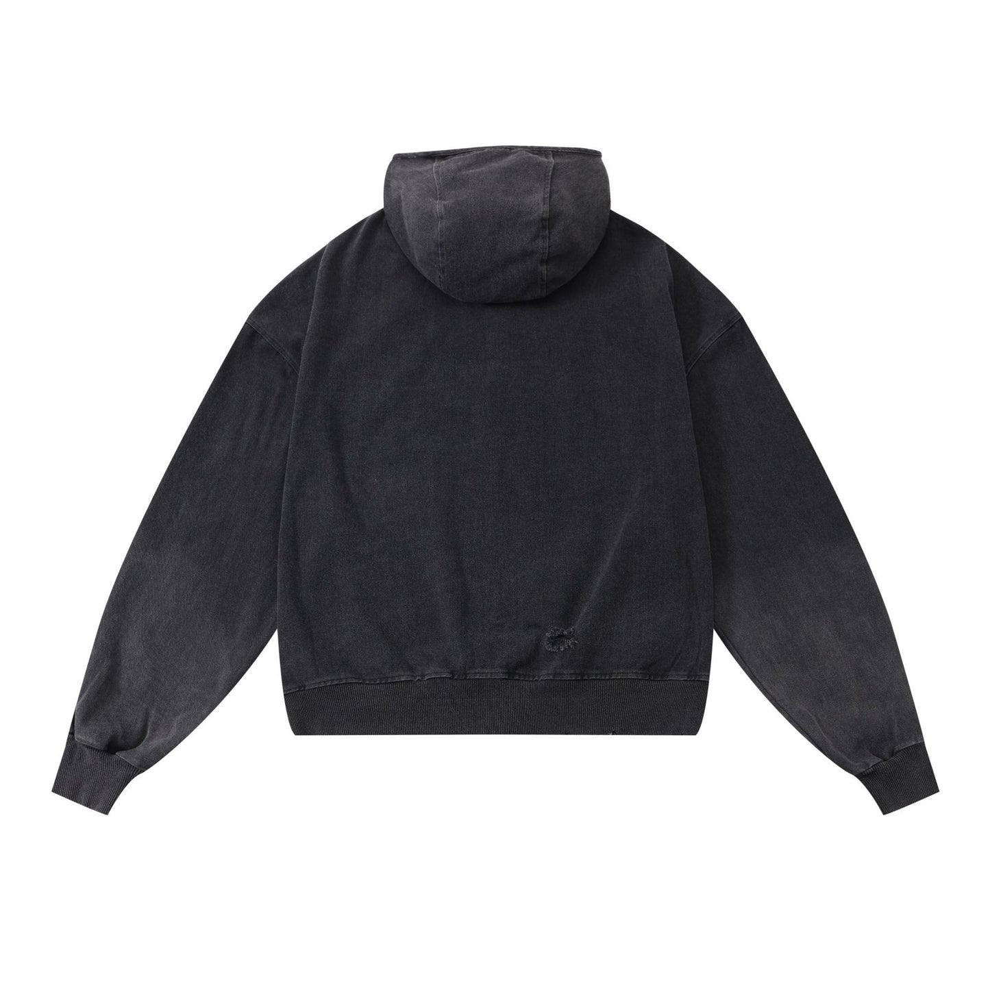 Maychao Heavy Washed And Worn Destroyed Denim Jacket