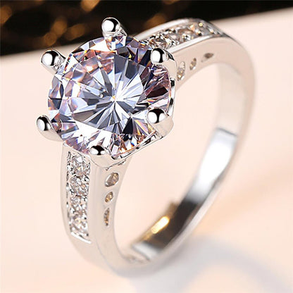 Jewelry zircon ring