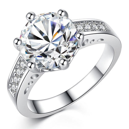 Jewelry zircon ring