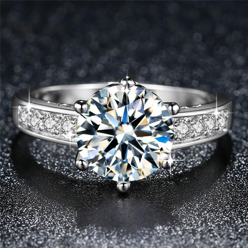 Jewelry zircon ring