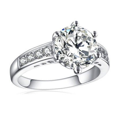 Jewelry zircon ring