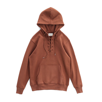 Japanese Loose Plus High Sense Of Chic Drawstring Hooded Sweater
