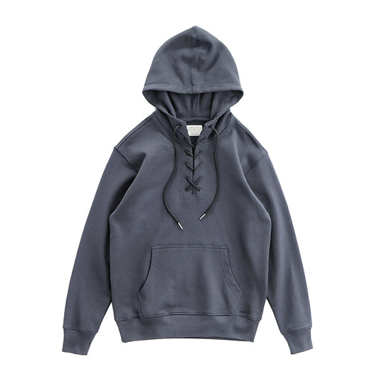 Japanese Loose Plus High Sense Of Chic Drawstring Hooded Sweater