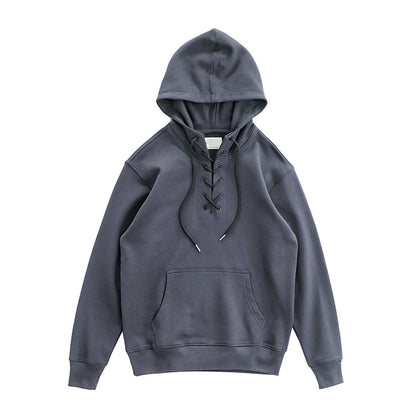 Japanese Loose Plus High Sense Of Chic Drawstring Hooded Sweater
