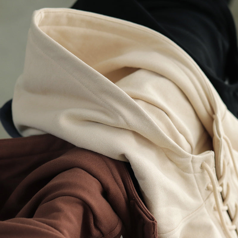 Japanese Loose Plus High Sense Of Chic Drawstring Hooded Sweater